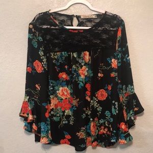 Liberty Love Lace Yoke Blouse